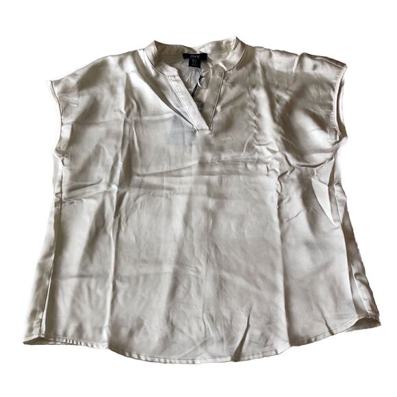 JNY Jones New York  Women’s V Neck Blouse Size Small - Picture 1 of 13